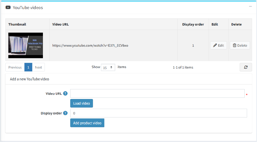 list view